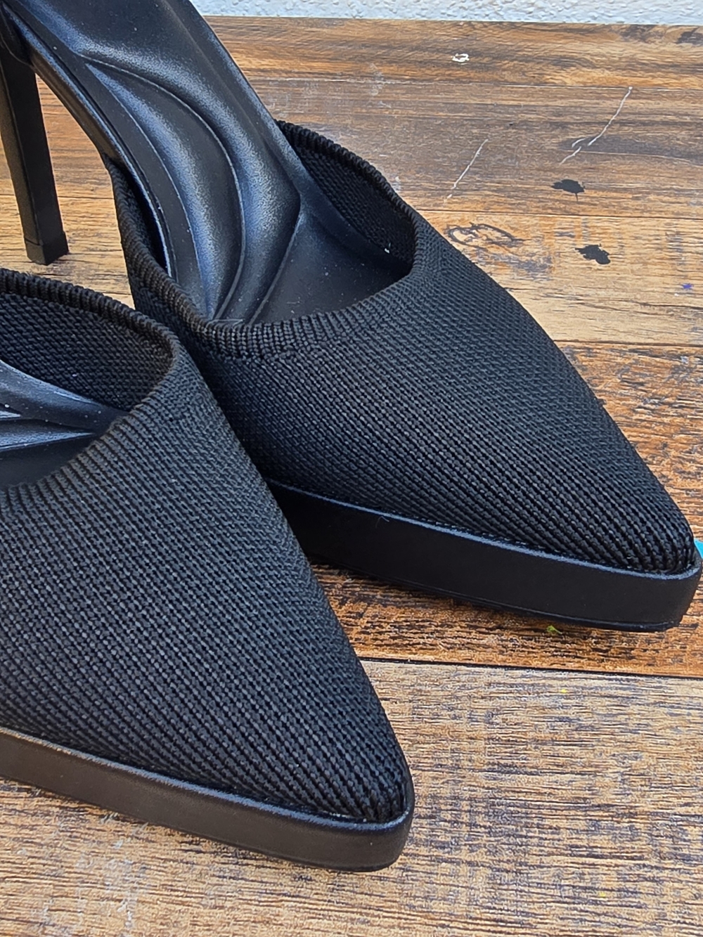 Cosy Islsand Black Pointed Toe Mary Jane Stiletto Heels Size 5 - Picture 7 of 11